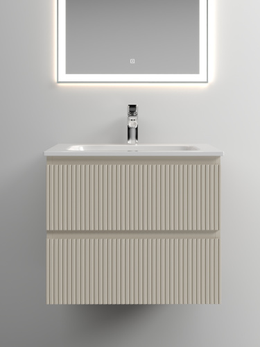 Тумба под раковину Sancos SNOB T SNT60CE 59х45х50 подвесная цвет бежевый - фото 4